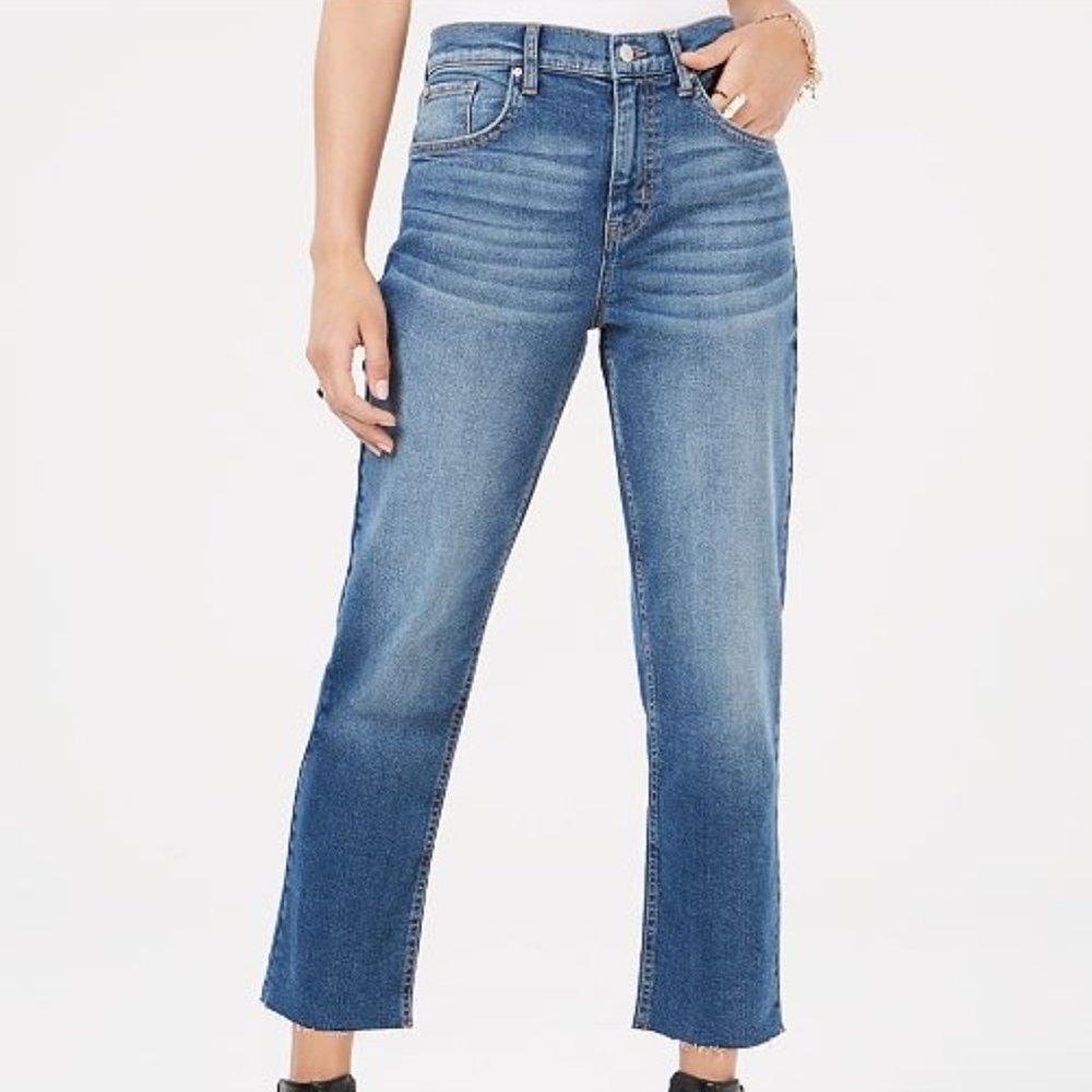 NWT Hi Rise Bella BLack Daisy Cropped Denim Jeans